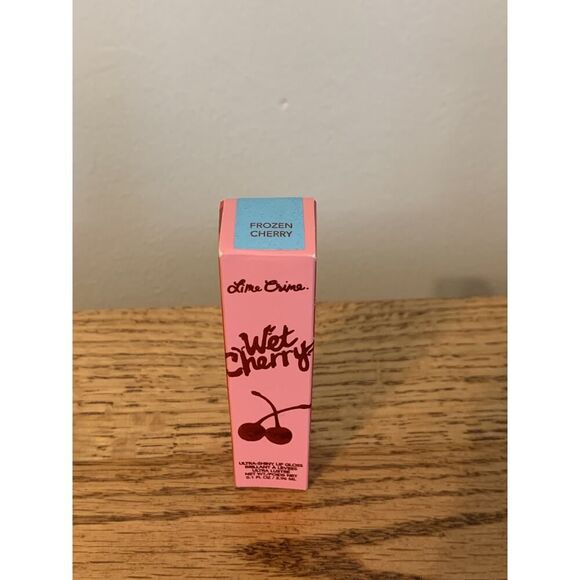 Lime Crime Wet Cherry color FROZEN CHERRY full size NIN Blue Shimmer Glitter Ra - Picture 3 of 6